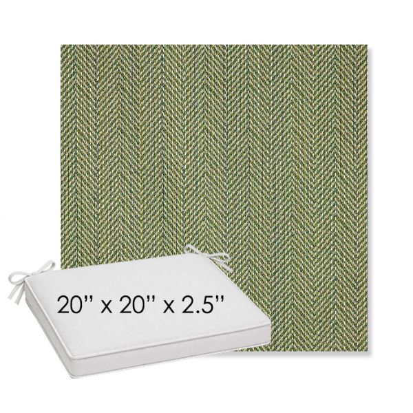 Picture of Posh Shamrock | Sunbrella® 20" x 20" x 3" Outdoor Dining Cushion