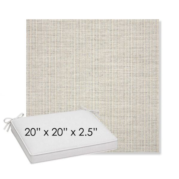 Picture of Proven Dove | Sunbrella® 20" x 20" x 3" Outdoor Dining Cushion