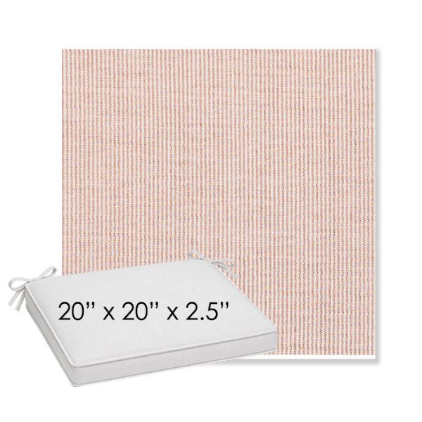 Picture of Replay Clay | Sunbrella® 20" x 20" x 3" Outdoor Dining Cushion