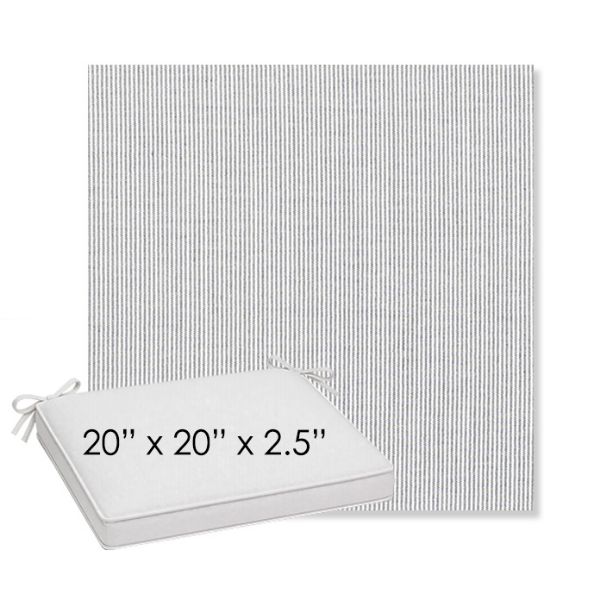 Picture of Replay Sea | Sunbrella® 20" x 20" x 3" Outdoor Dining Cushion