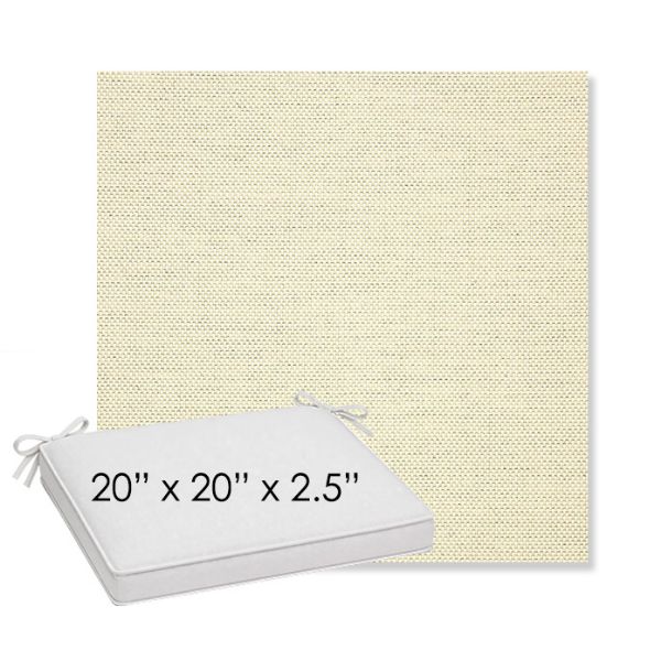 Picture of Sailcloth Sailor | Sunbrella® 20" x 20" x 3" Outdoor Dining Cushion