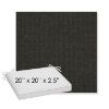 Picture of Spectrum Carbon | Sunbrella® 20" x 20" x 3" Outdoor Dining Cushion