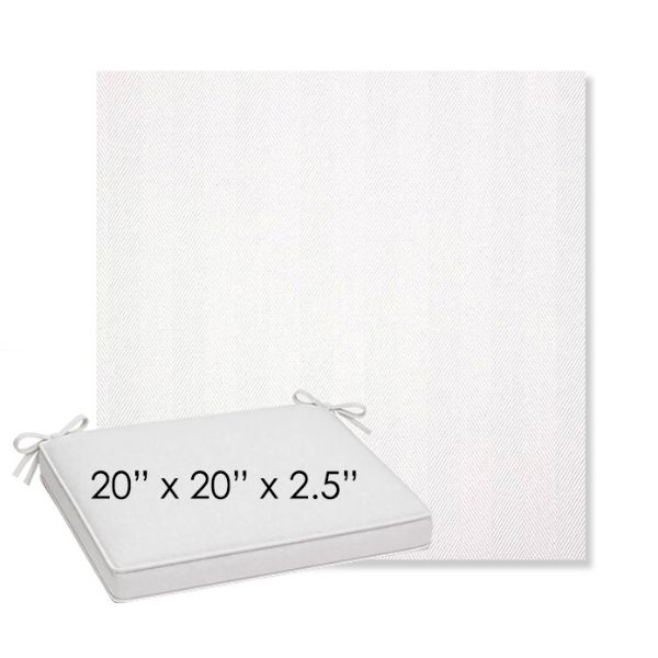Picture of Switch Salt | Sunbrella® 20" x 20" x 3" Outdoor Dining Cushion