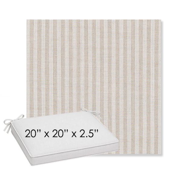 Picture of Tap Sand | Sunbrella® 20" x 20" x 3" Outdoor Dining Cushion