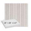 Picture of Tranquil Linen | Sunbrella® 20" x 20" x 3" Outdoor Dining Cushion