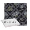 Picture of Trellis Morning Glory | Sunbrella® 20" x 20" x 3" Outdoor Dining Cushion