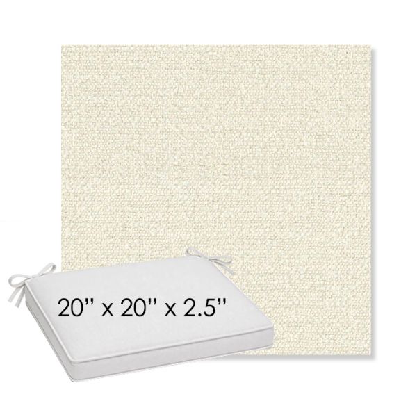 Picture of Tundra Swan | Sunbrella® 20" x 20" x 3" Outdoor Dining Cushion