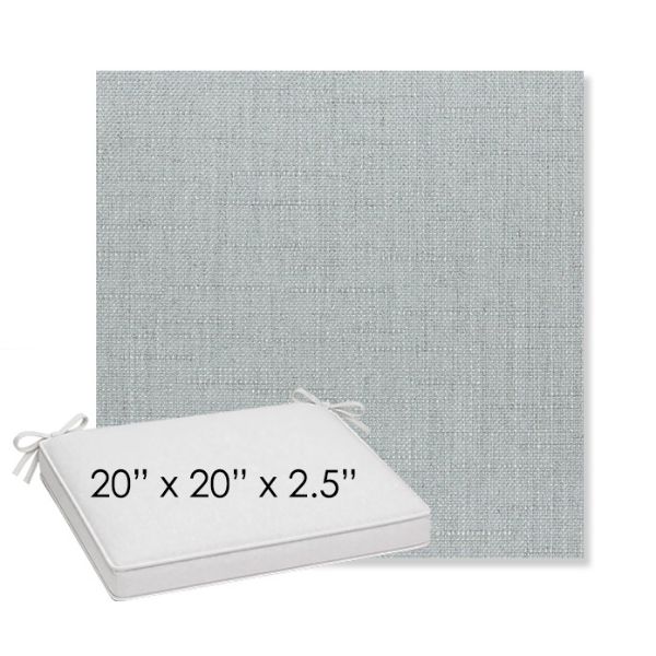 Picture of Willa Seaglass | Sunbrella® 20" x 20" x 3" Outdoor Dining Cushion
