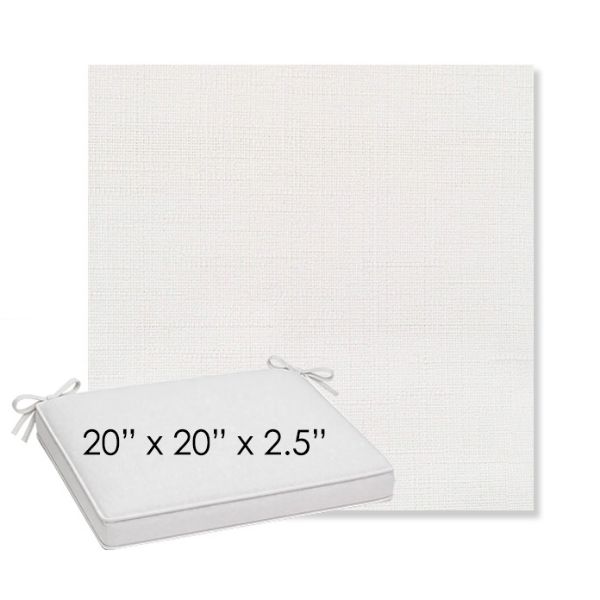 Picture of Willa Snow | Sunbrella® 20" x 20" x 3" Outdoor Dining Cushion