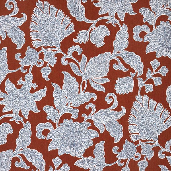 Picture of Floral Song Cinnabar | Fabric Sample - Sunbrella©