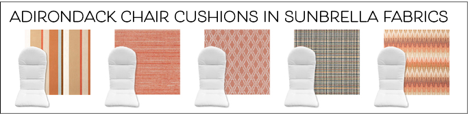 Add some color and comfort with Adirondack Chair Cushions from Cascadia Outdoor Cushions